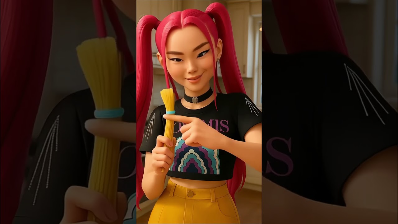 Miraโs Pasta Brush Trick! ๐จ๐