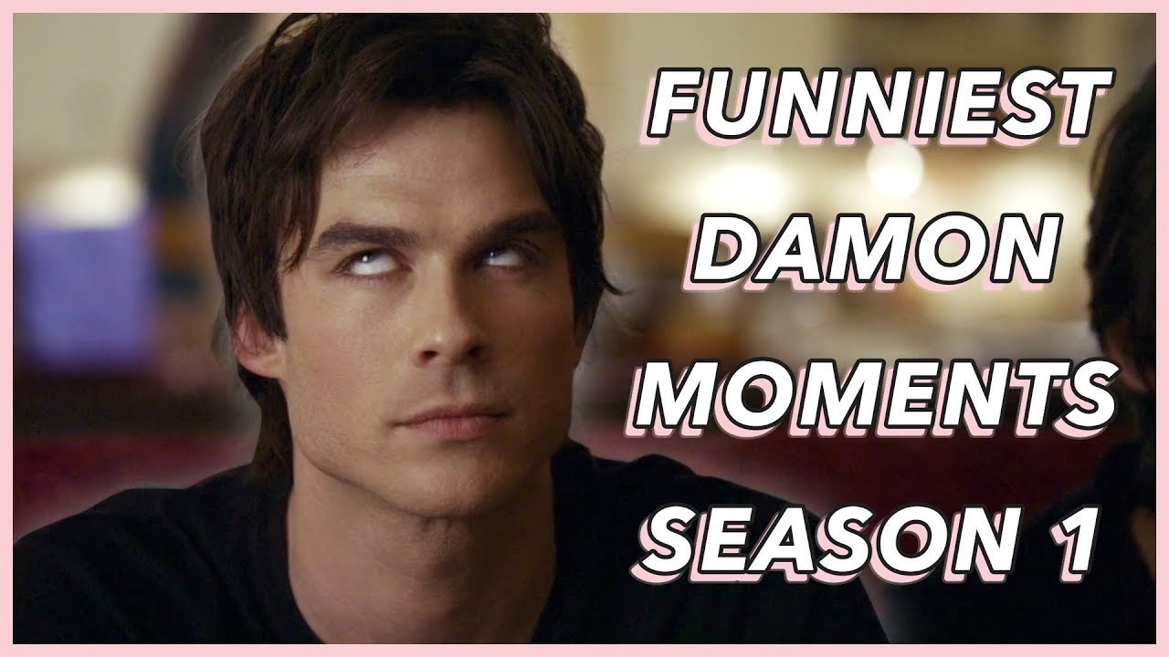 Hilarious Damon Salvatore Moments from Season 1 | Watch in Stunning 1080p HD 😂