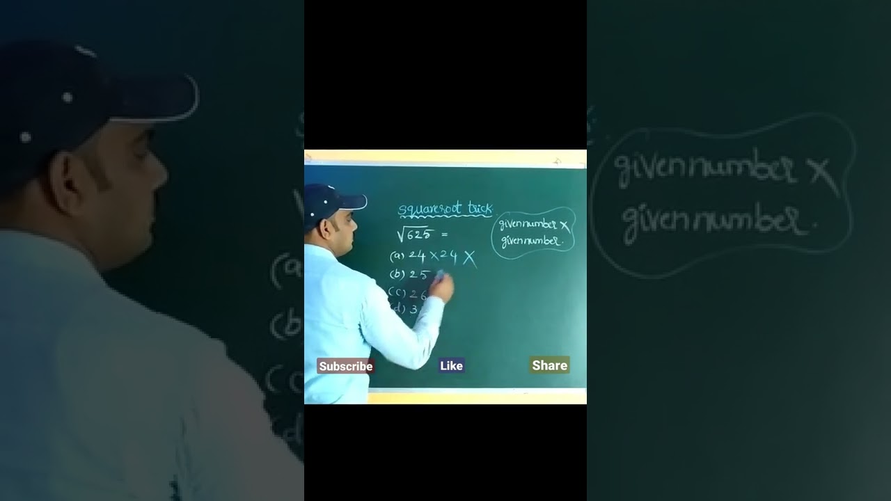 #SQUARE ROOT SHORTTRICK#ytshorts#trending video||MuraliMathSofficial ||