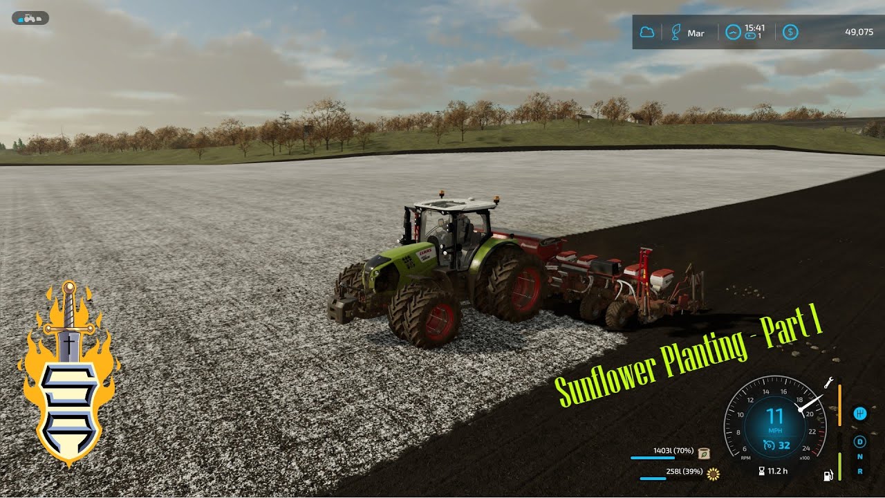 Sunflower Planting! Elm Creek FS2022 Ep 10 🌻