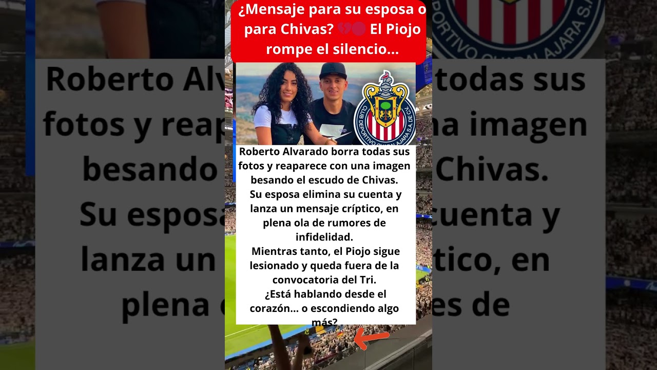 Roberto Alvarado rompe silencio tras polémica con Chivas
