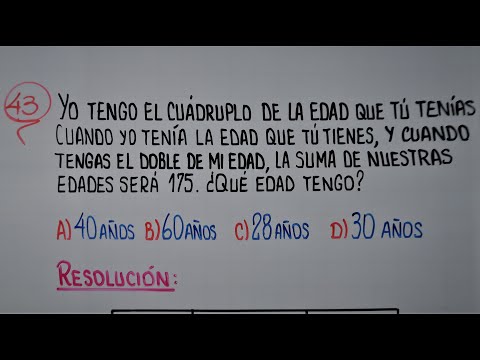 EDADES | RAZONAMIENTO MATEMÁTICO