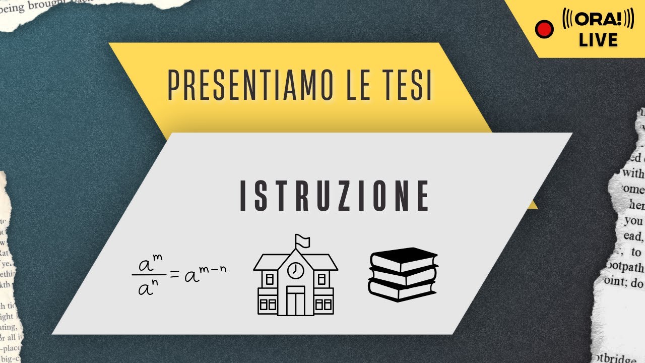 Presentazione Tesi - Istruzione 📚