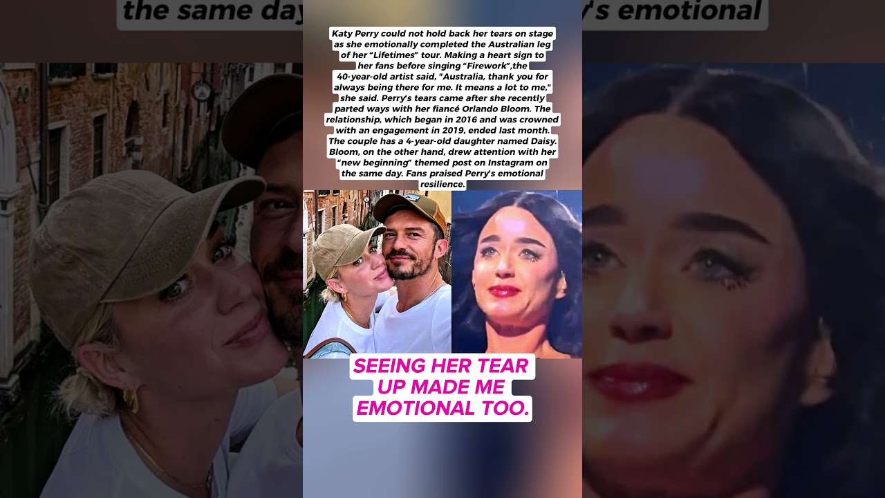 Katy Perry Tears Up During Australia Concert 😢
