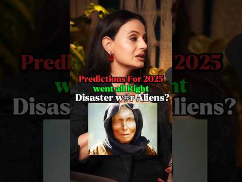 baba vanga predictions for 2025 aliens😱 #podcast #ameeshapatel #2025 #aliens #shorts #youtubeshorts