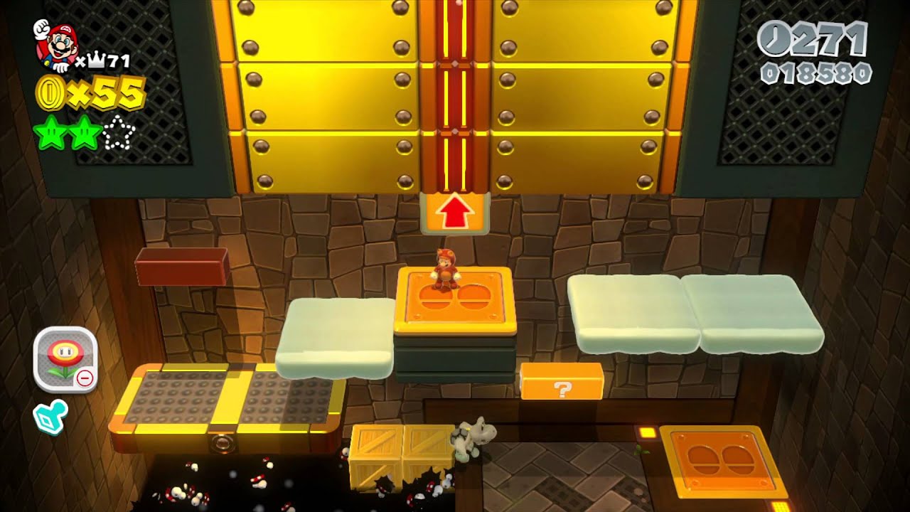 Super Mario 3D World: World 6-7 Fuzzy Time Mine HD