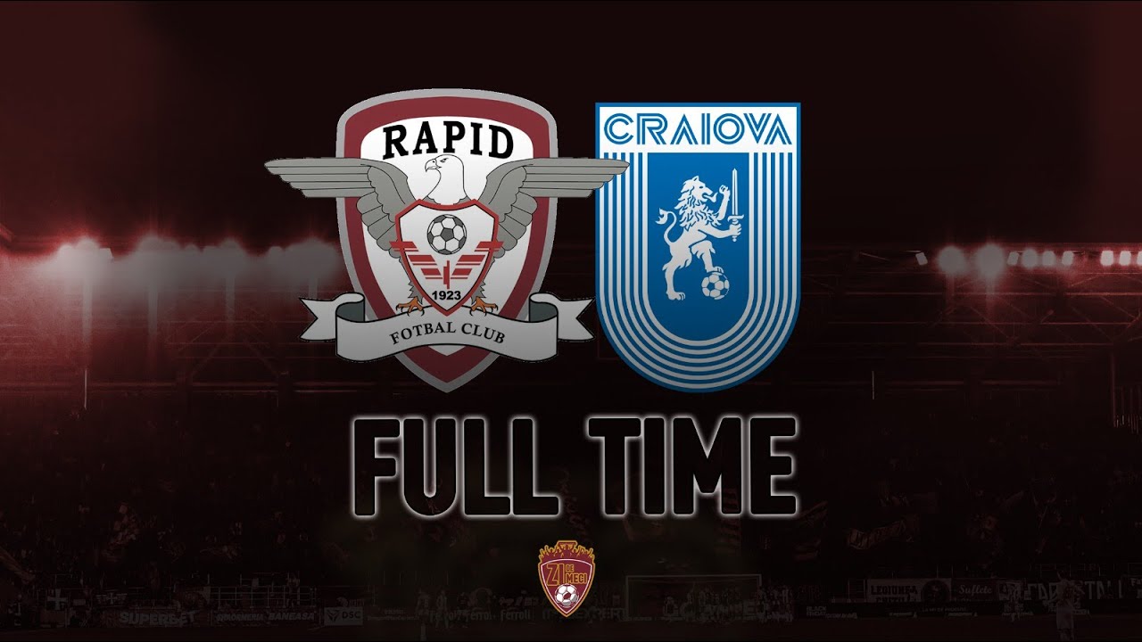 Rapid Secures 2-0 Victory Over Universitatea Craiova ⚽