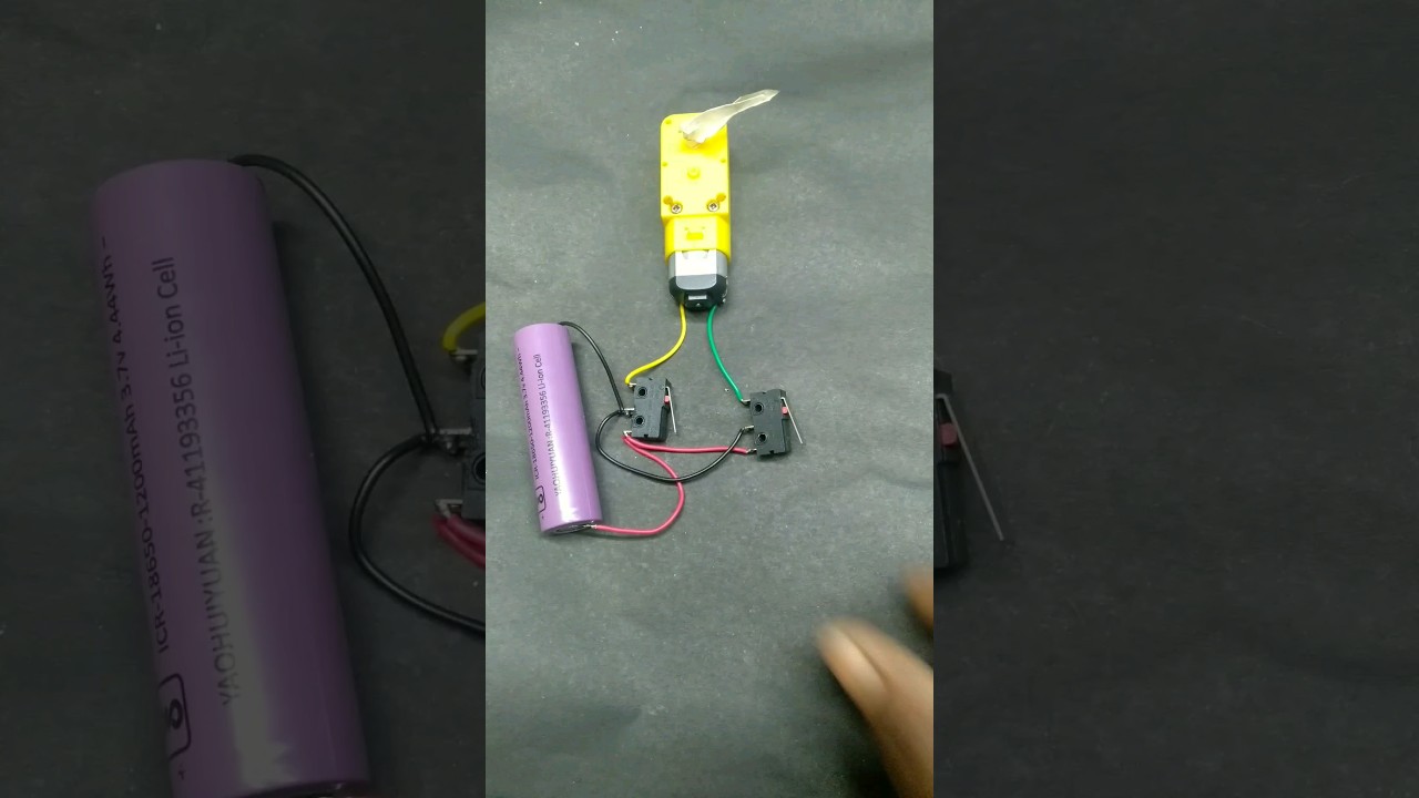 DC Motor Forward & Reverse Control with Limit Switch 🔄