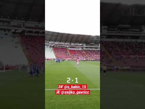 38’ GOOOL! 2:1 Srđan Babić! Crvena zvezda - Radnik