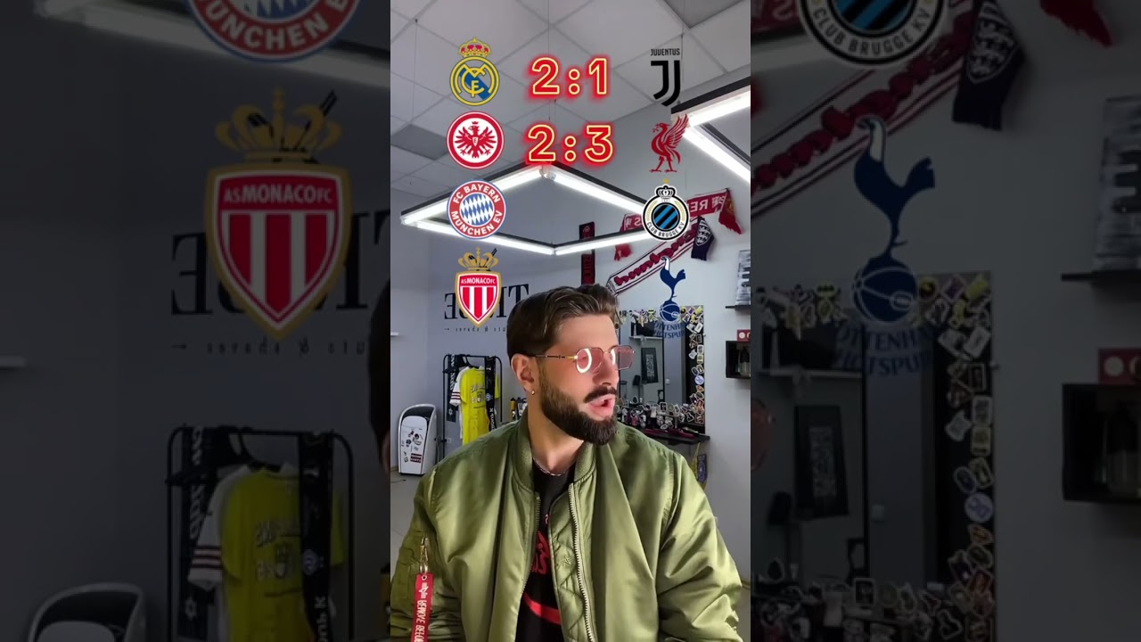 CL Correct Score Predictions GW3 ⚽