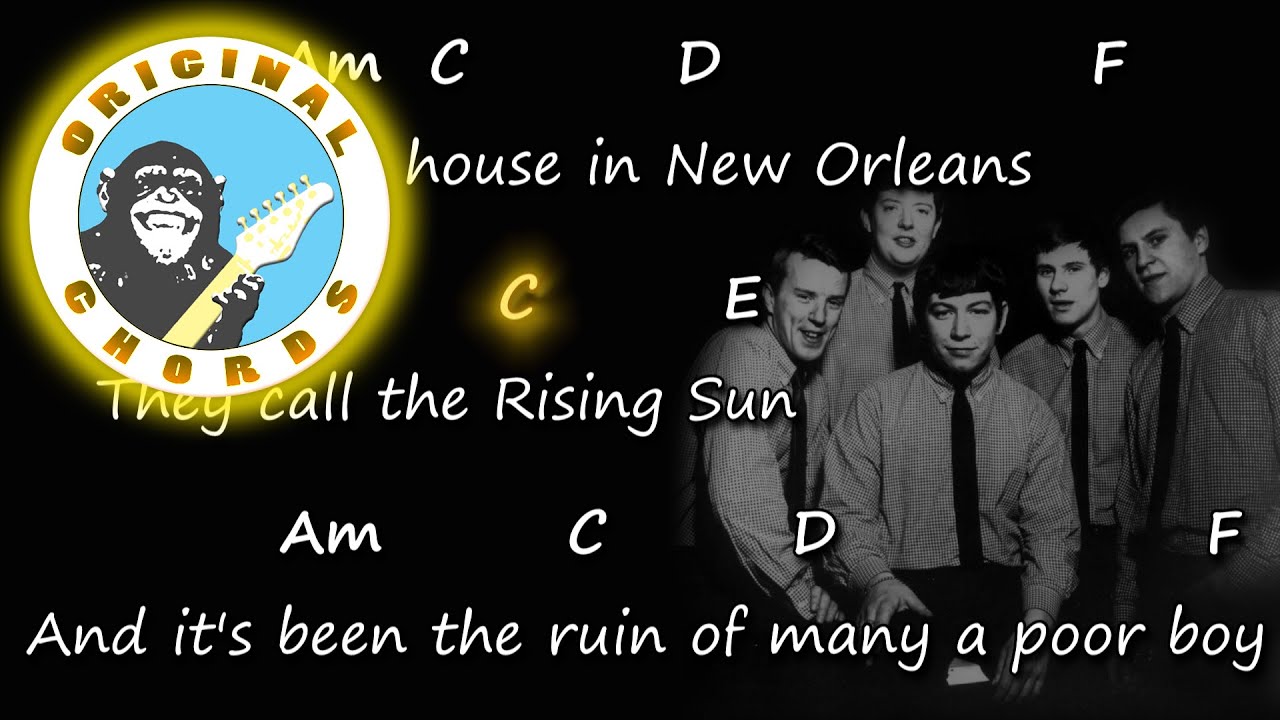 The Animals - House of the Rising Sun | Chords & Lyrics 🎸