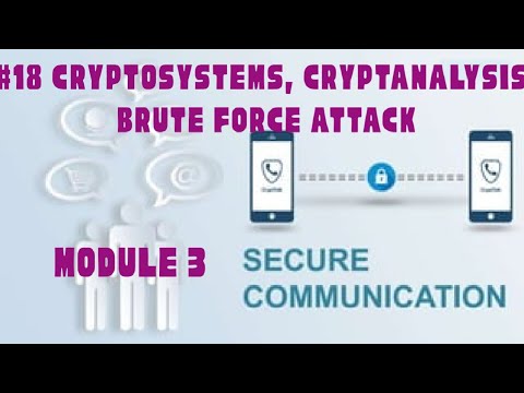SC Module 3 Part 2- Cryptosystems, cryptanalysis, brute force attack