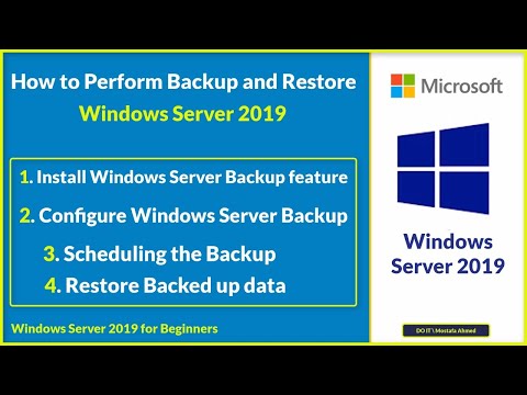How to Perform Backup and Restore in Windows Server 2019