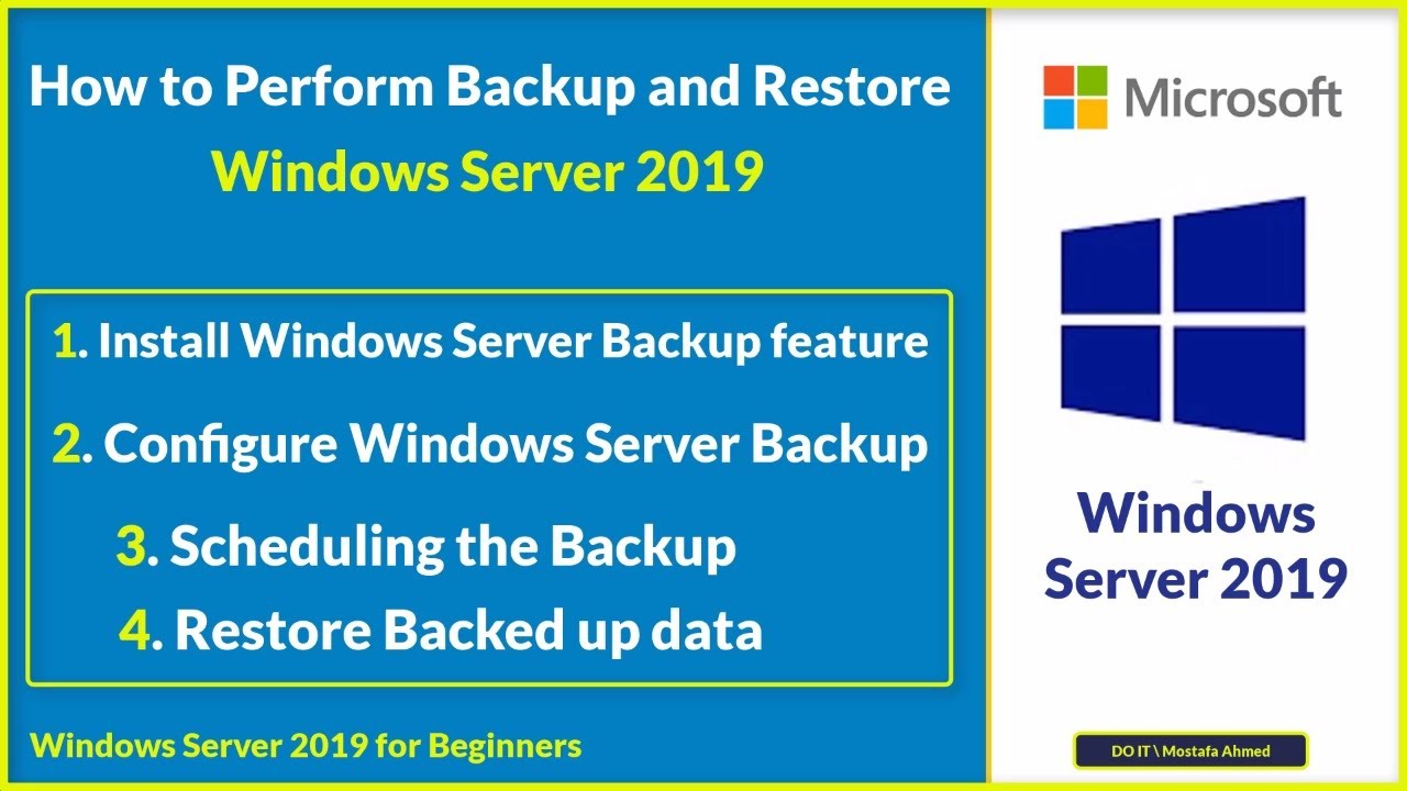 Master Backup & Restore in Windows Server 2019 🖥️