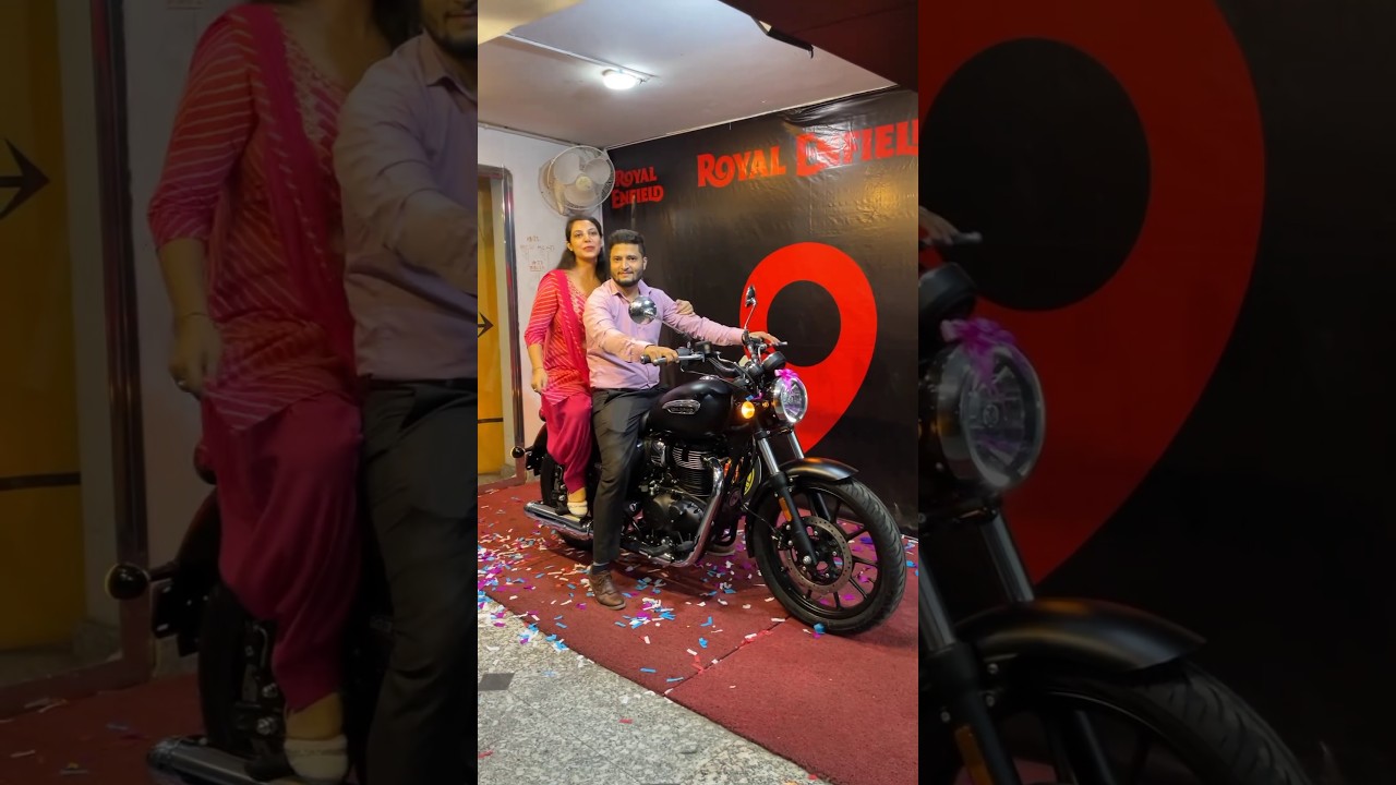 First Delivery of Royal Enfield Meteor 350 Black Horse – Watch the Exciting Unboxing! 🚴‍♂️