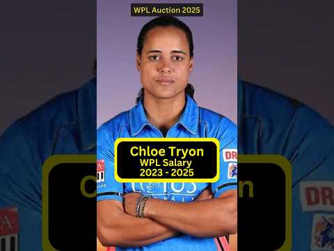 WPL Auction 2025: Chloe Tryon WPL Salary #cricket #shorts