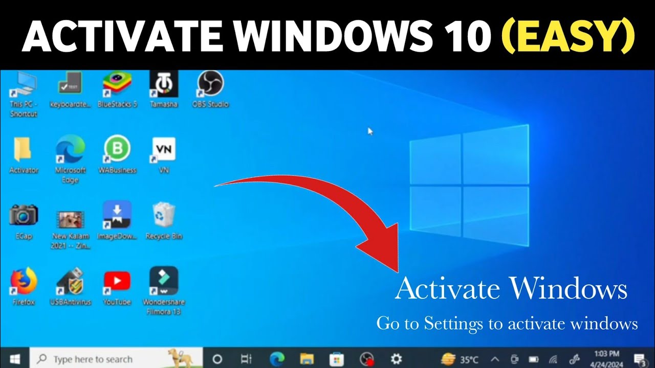 Guide to Activating Windows 10
