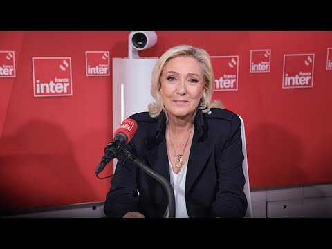 Marine Le Pen, invitée de la matinale de France Inter