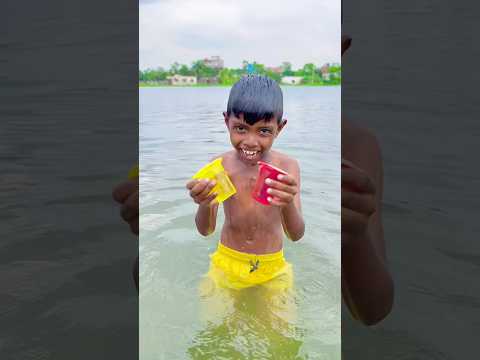 রাজু পানির নিচে ডুব দিয়ে জেলি পেলো 😱😂 #shorts #funny #trending #comedy