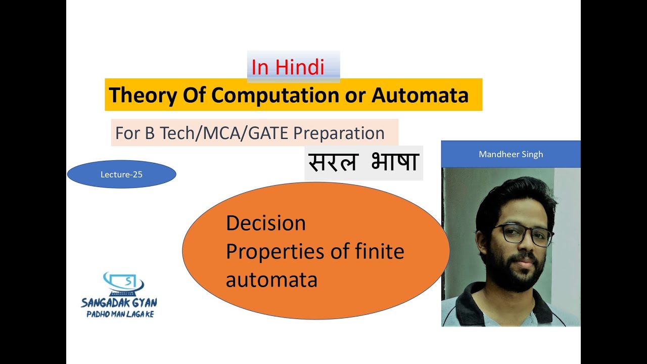 Finite Automata Decision Properties in Hindi 📘