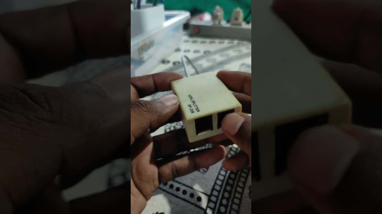 ADSL & RJ11 Splitter for Phone & Router π
