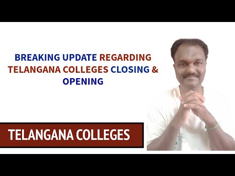 Latest Update on College Closures and Openings in Telangana - JNTUH