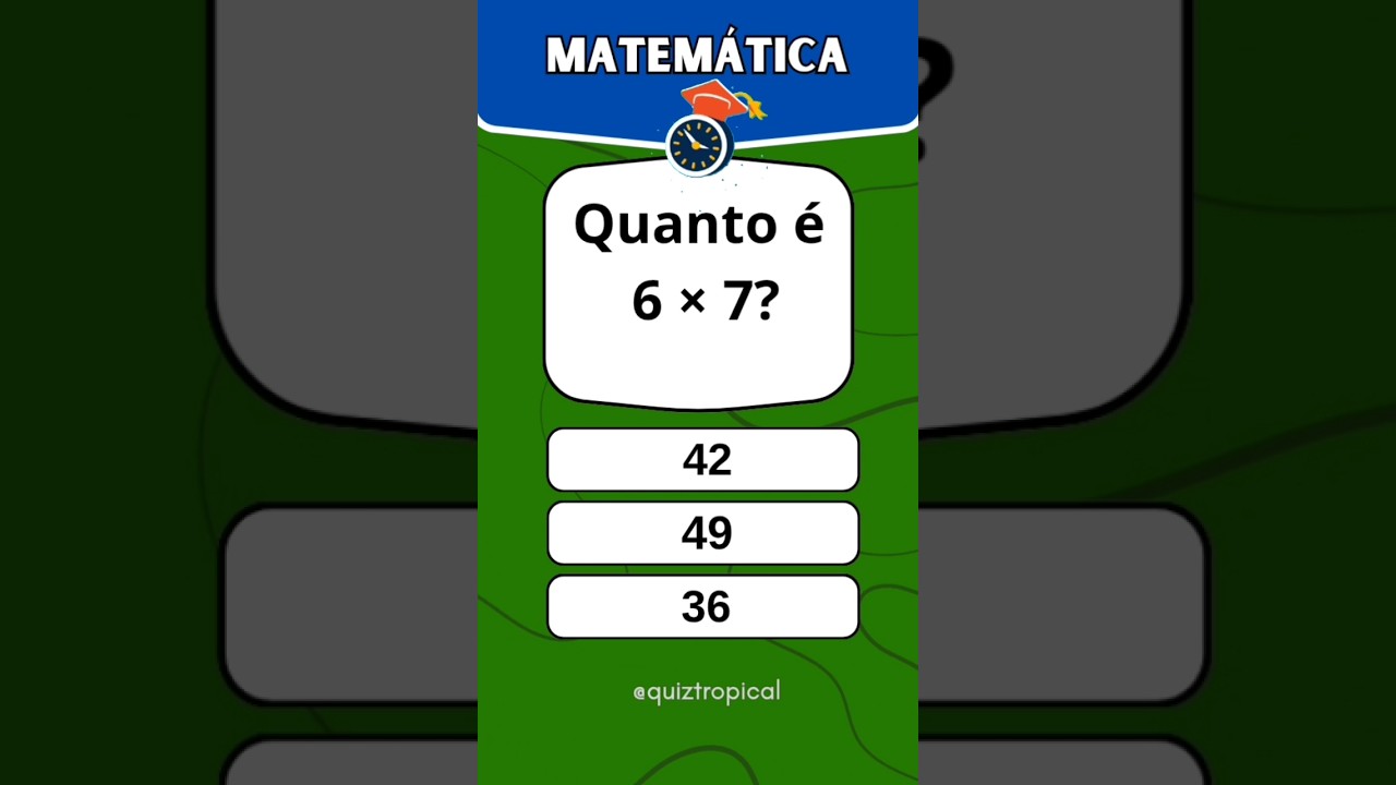 Desafie sua Memória: Quiz de Matemática com Tabuada! 🧠