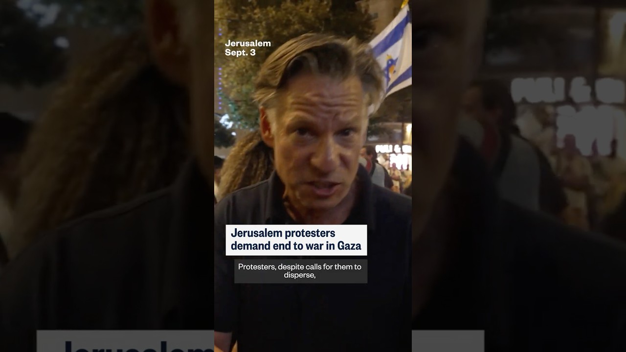 Jerusalem Protesters Call for Gaza War End ✊