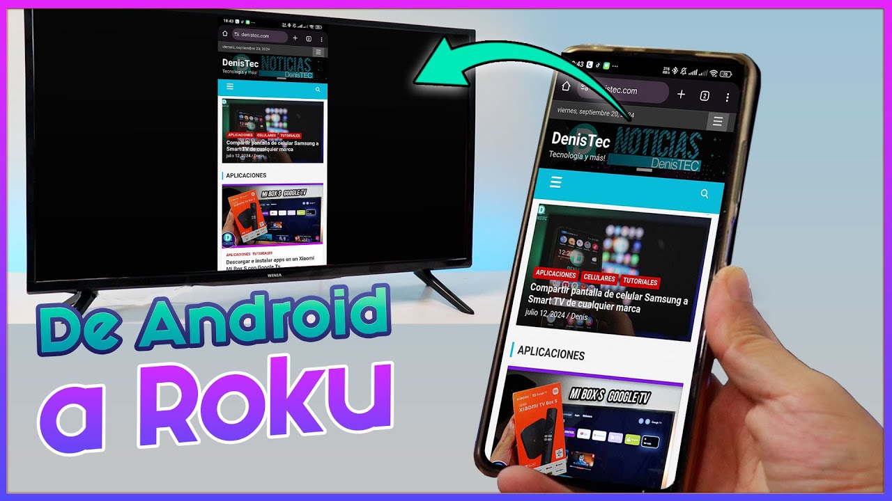 De celular Android  a Roku | Fotos, videos y música ✅