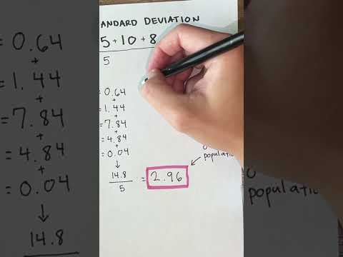 Variance and standard deviation in 40 seconds