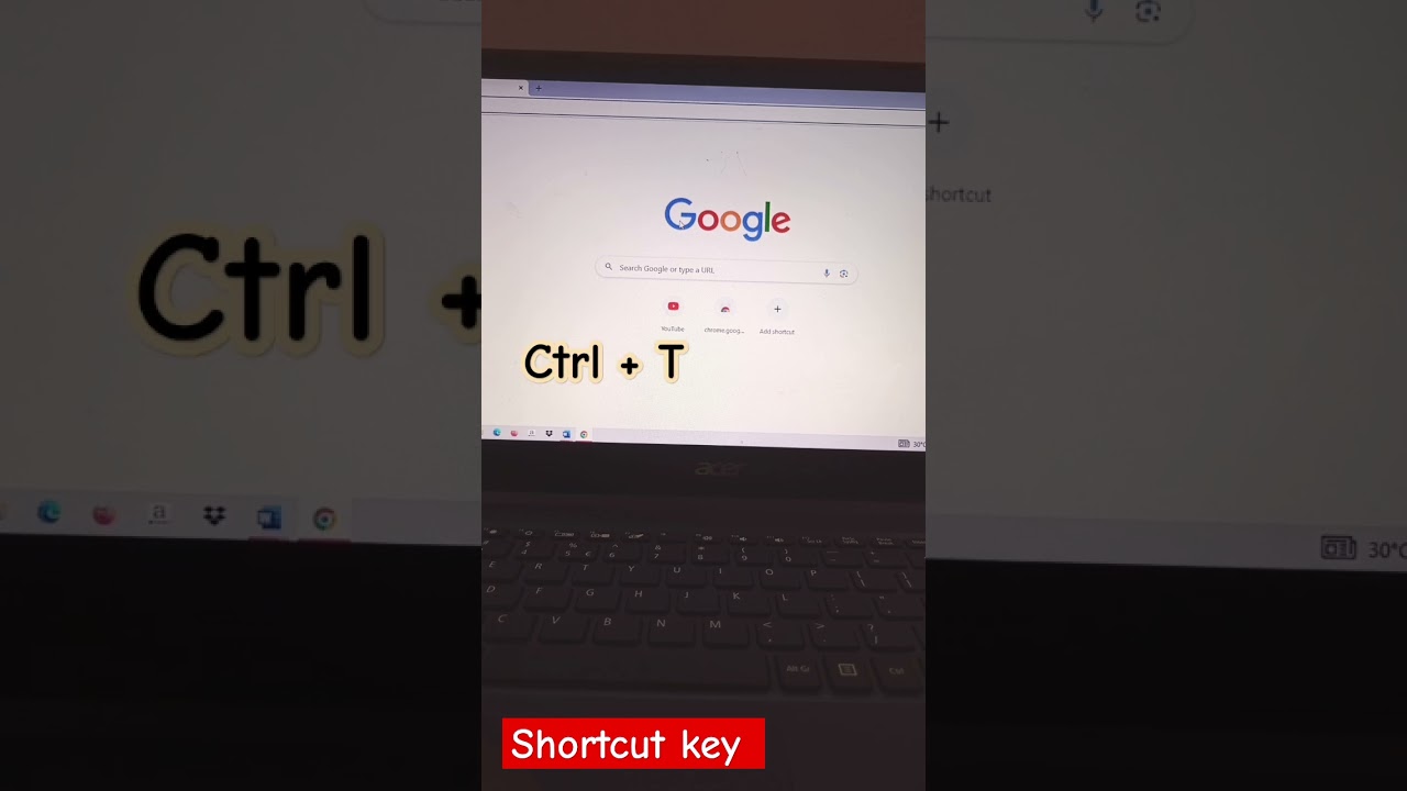 Chrome Shortcut: Open New Tab