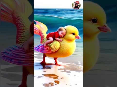 Tiny hero big heart Mermaid Chick vs Deep Sea Shark!Heartwarming story #shorts #heartwarming