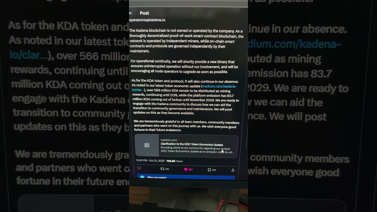 Kadena Public Announcement π¨