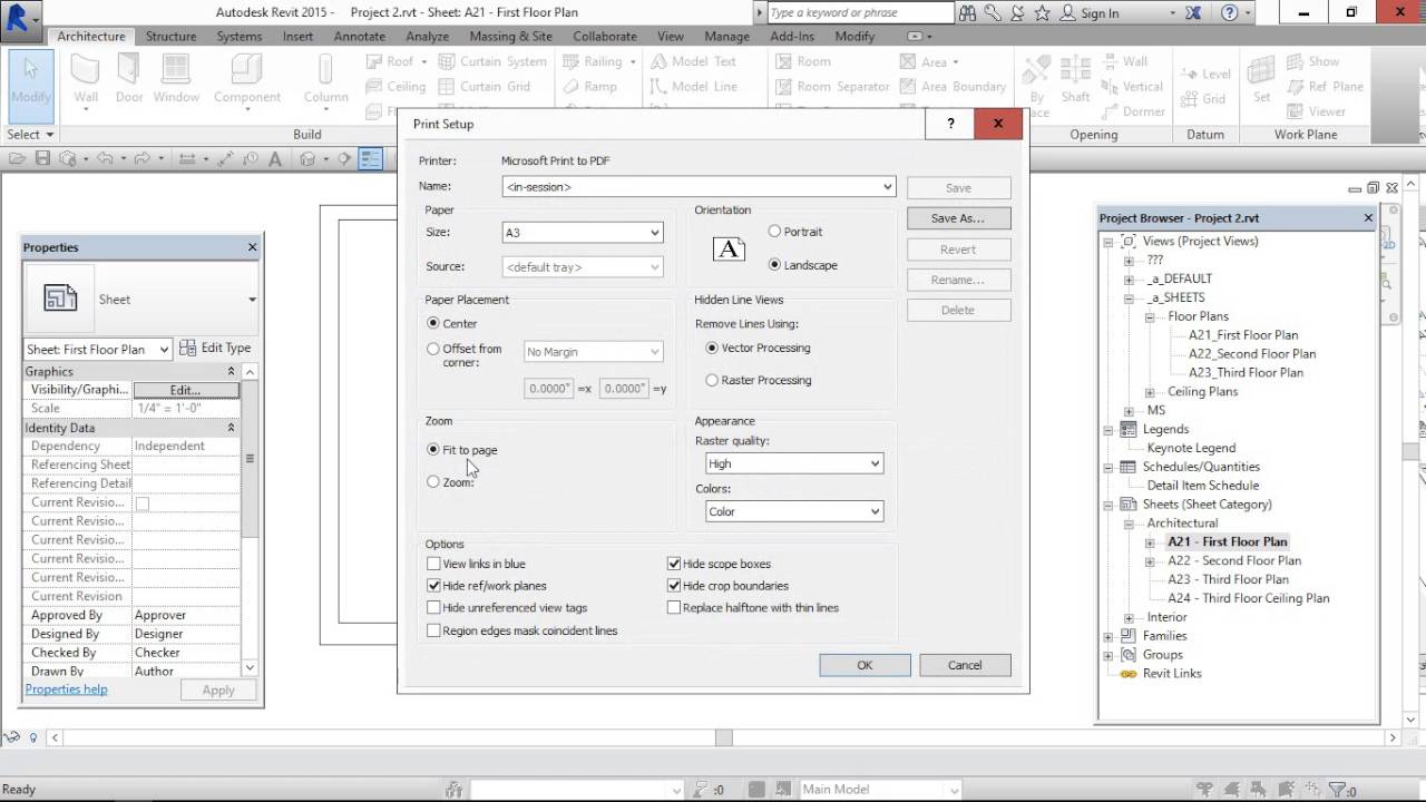 Print Multiple Sheets to PDF in Revit 📄