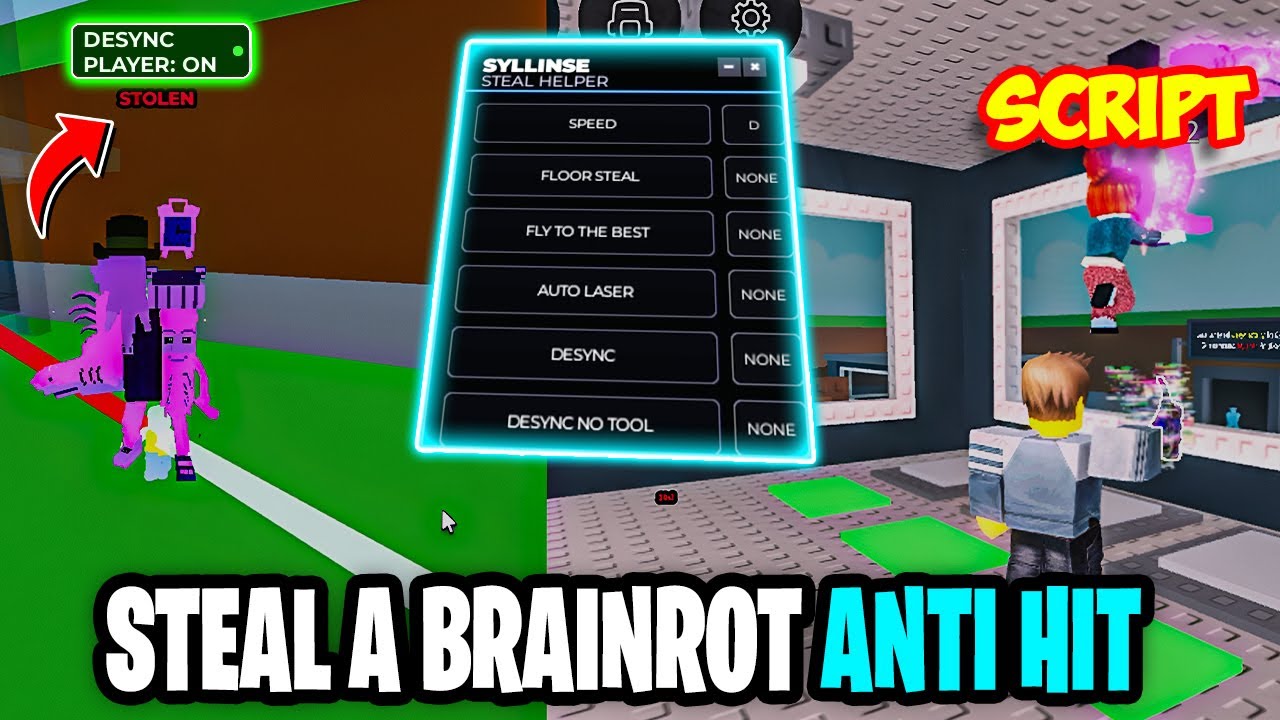 Roblox Steal a Brainrot Script by Syllinse Hub 🔥 | Anti-Hit, Super Jump & More!