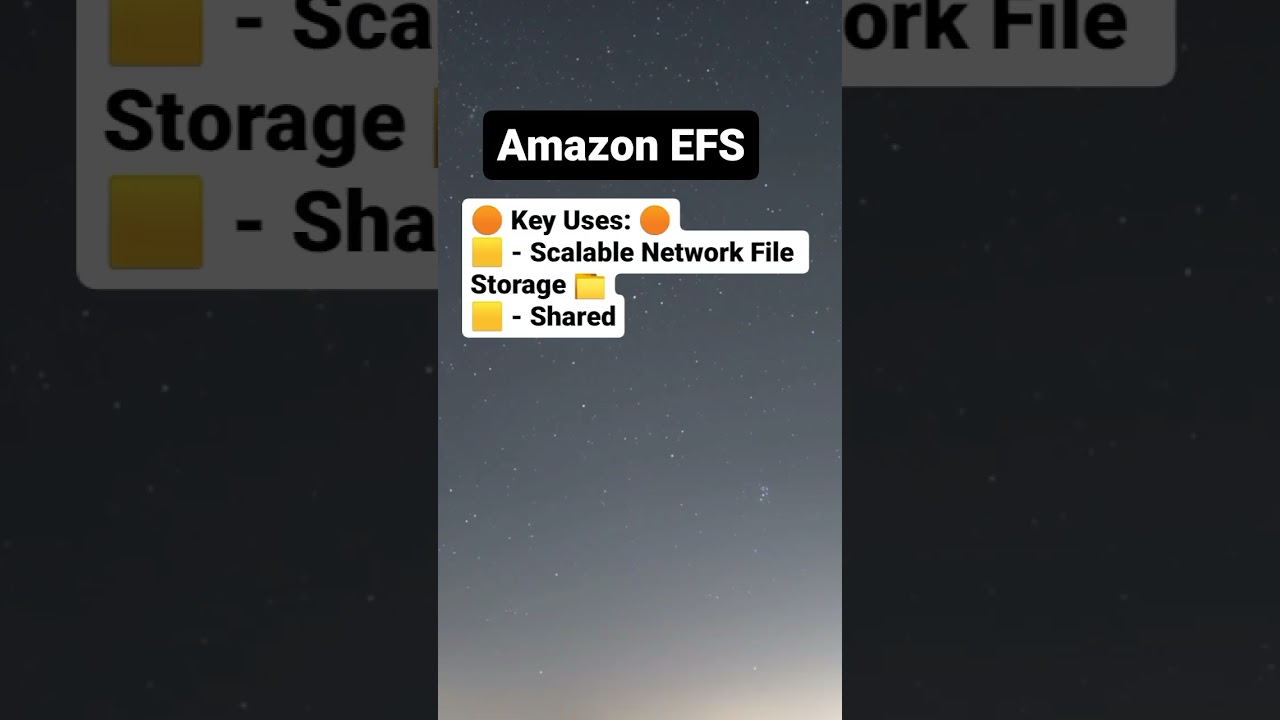 Amazon EFS Overview πΏ