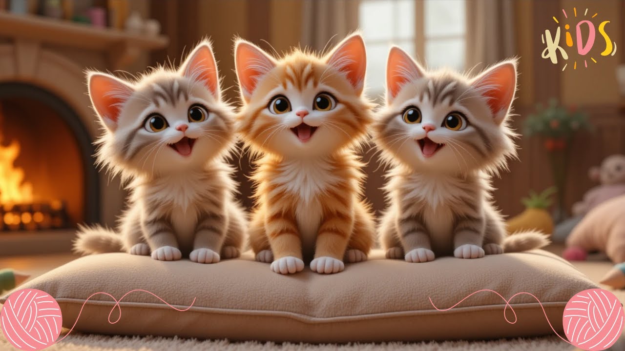 Comptine des Trois Petits Chats pour Enfants 🐱