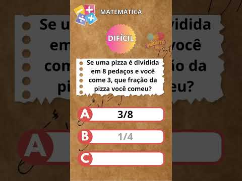 🧠 Desafio de Matemática: Teste suas habilidades em todos os níveis! 🧠 #quiz #aprendizadodivertido