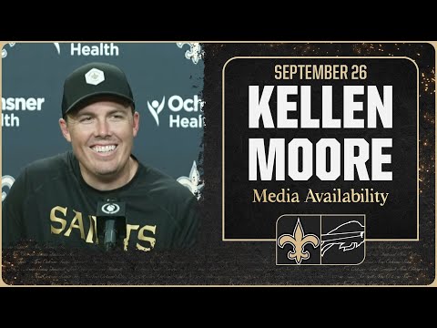 Kellen Moore previews Week 4 vs Buffalo Bills | New Orleans Saints