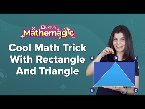 Cool Math Trick With Rectangle And Triangle #Shorts