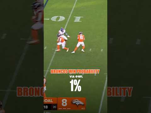 Broncos Had 1% CHANCE To Win vs Giants 🤯 h/t: NFL