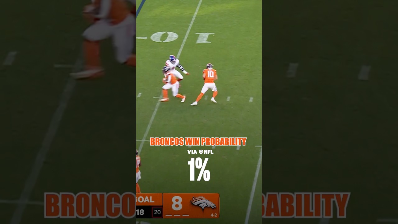 Unbelievable! Broncos Had Just a 1% Chance to Beat Giants 🤯