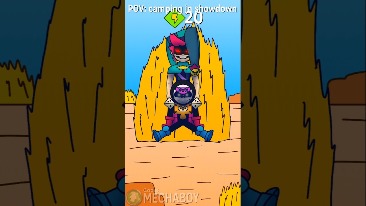 Meeple's Fear of Chester in Brawl Stars 😨