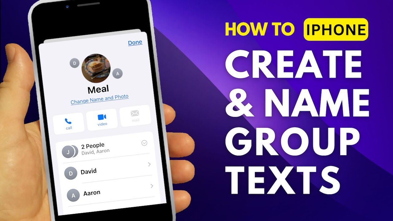 Create & Name Group Text on iPhone 2024 📱