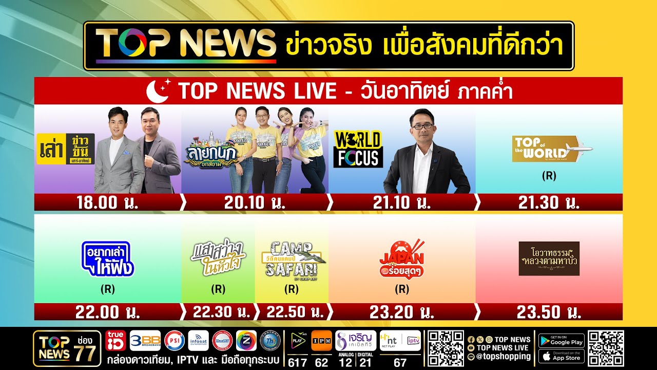 Live ภาคค่ำ | 12 เมษายน 2569 | FULL | TOP NEWS