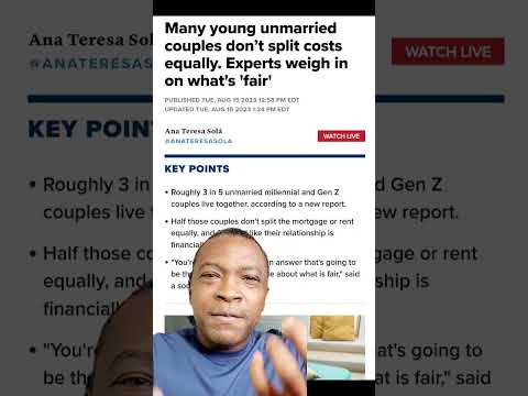 Why young unmarried couples struggle with equal expenses