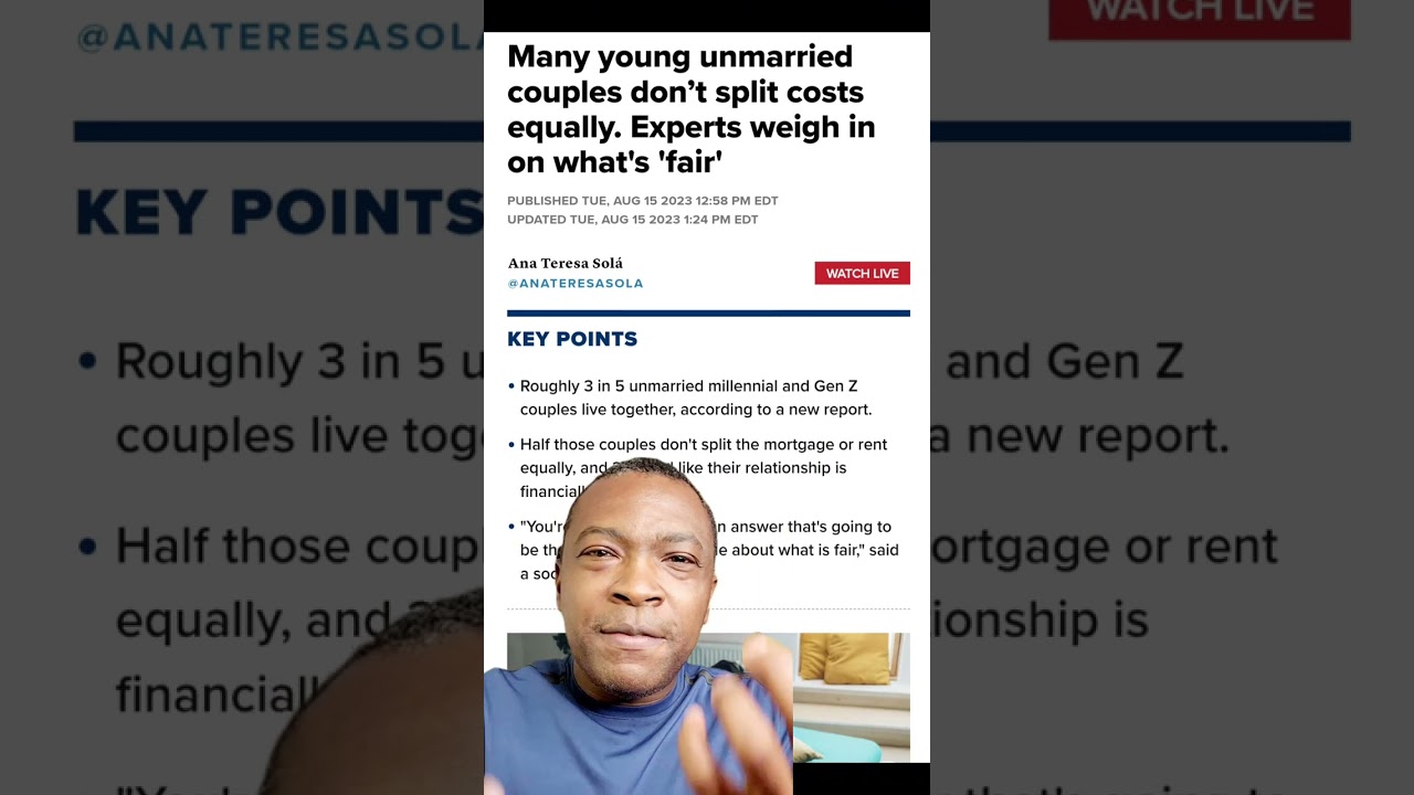 Why Young Unmarried Couples Face Challenges in Sharing Expenses 💸