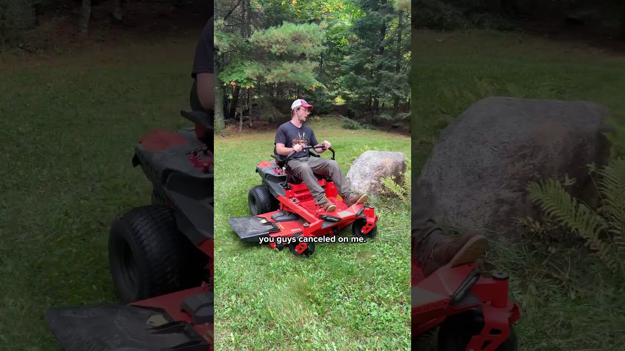Your Dad's First Ride on a Mowing Mower! π #shorts