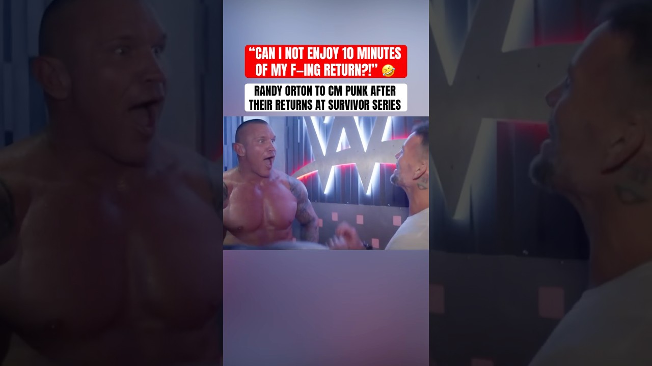Randy Orton and CM Punk Share a Light Moment Backstage at 2023 Survivor Series