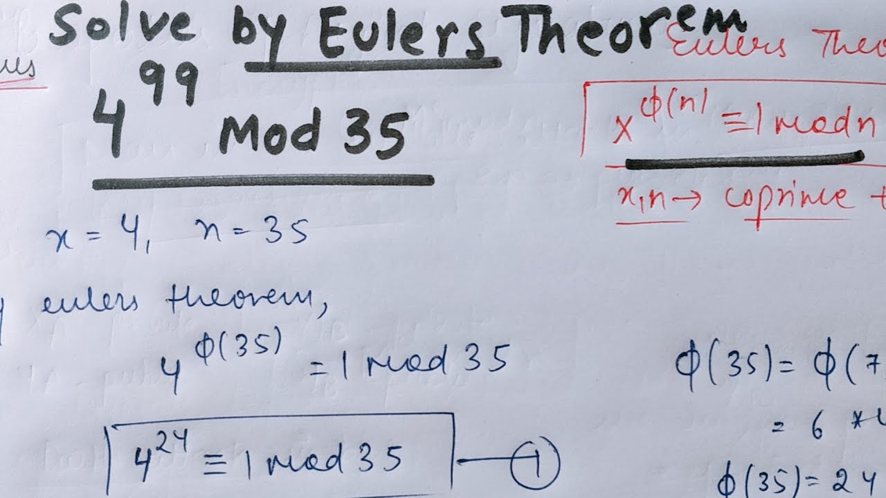 Master Euler's Theorem with Practical Numerical Examples for Exams 📚